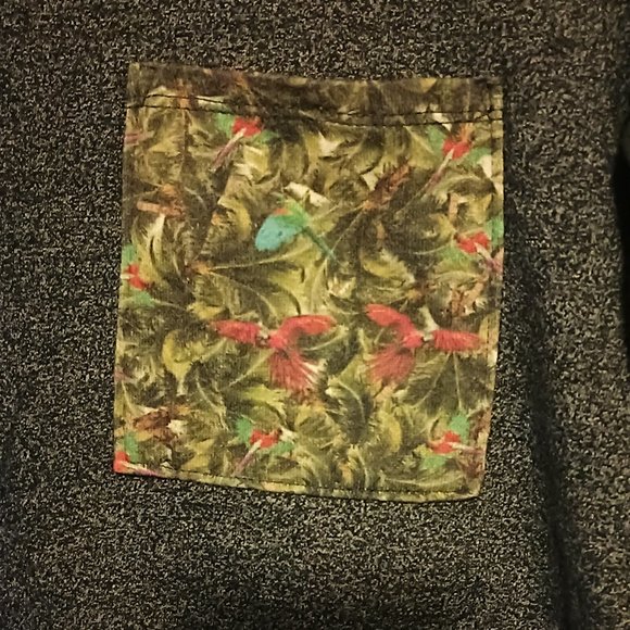 ON THE BYAS Blue/Rain forest Men's Sweater Large - Picture 2 of 6